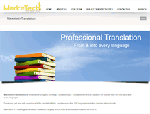 Tablet Screenshot of marketechtranslation.com
